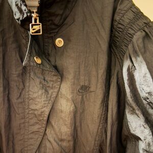 Vintage Nike Windbreaker Jacket Black Size Medium